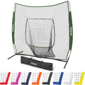 GoSports Baseball & Softball Practice Net - Portable 7 ft x 7 ft