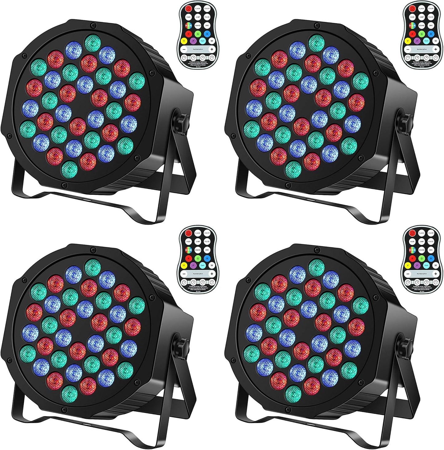 Rechargeable Par Can Lights for Events DJ Disco Wedding Party