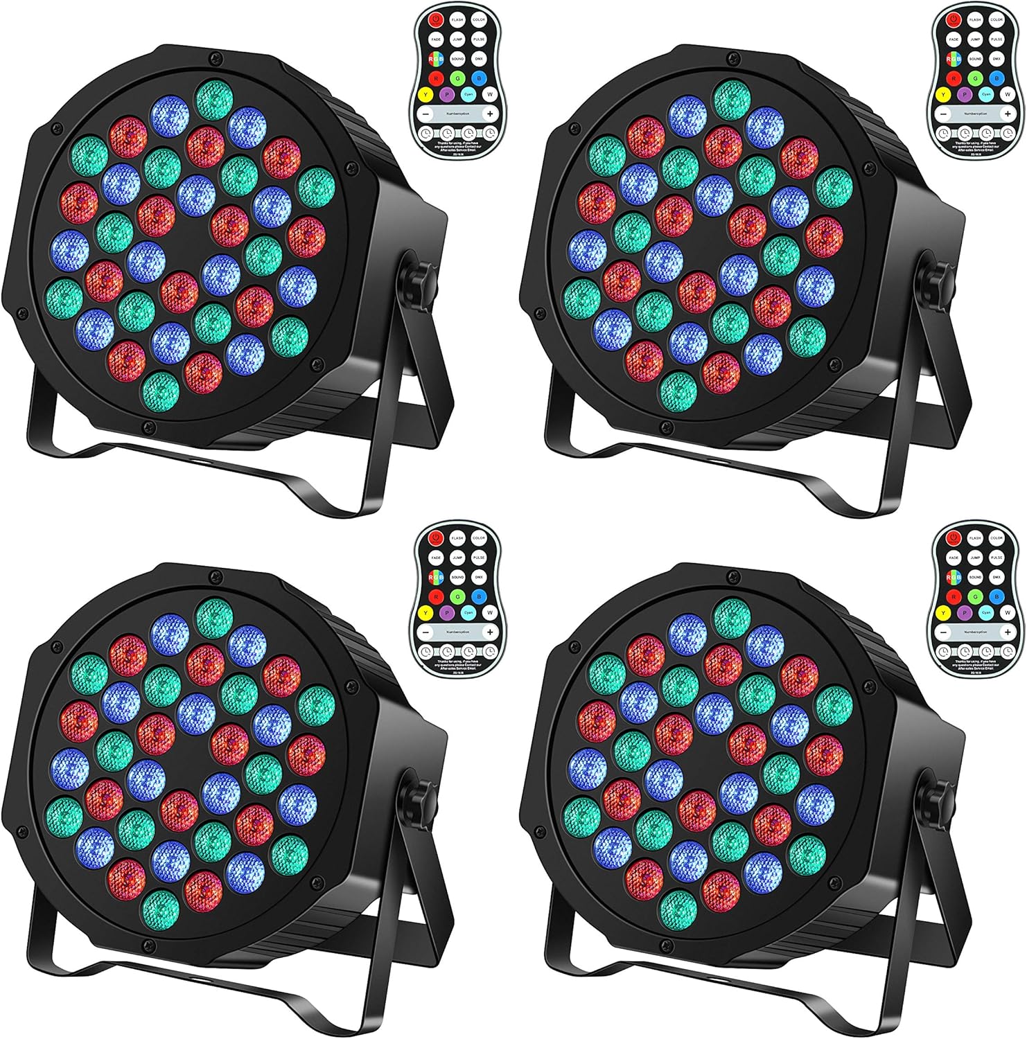 Rechargeable Par Can Lights for Events DJ Disco Wedding Party