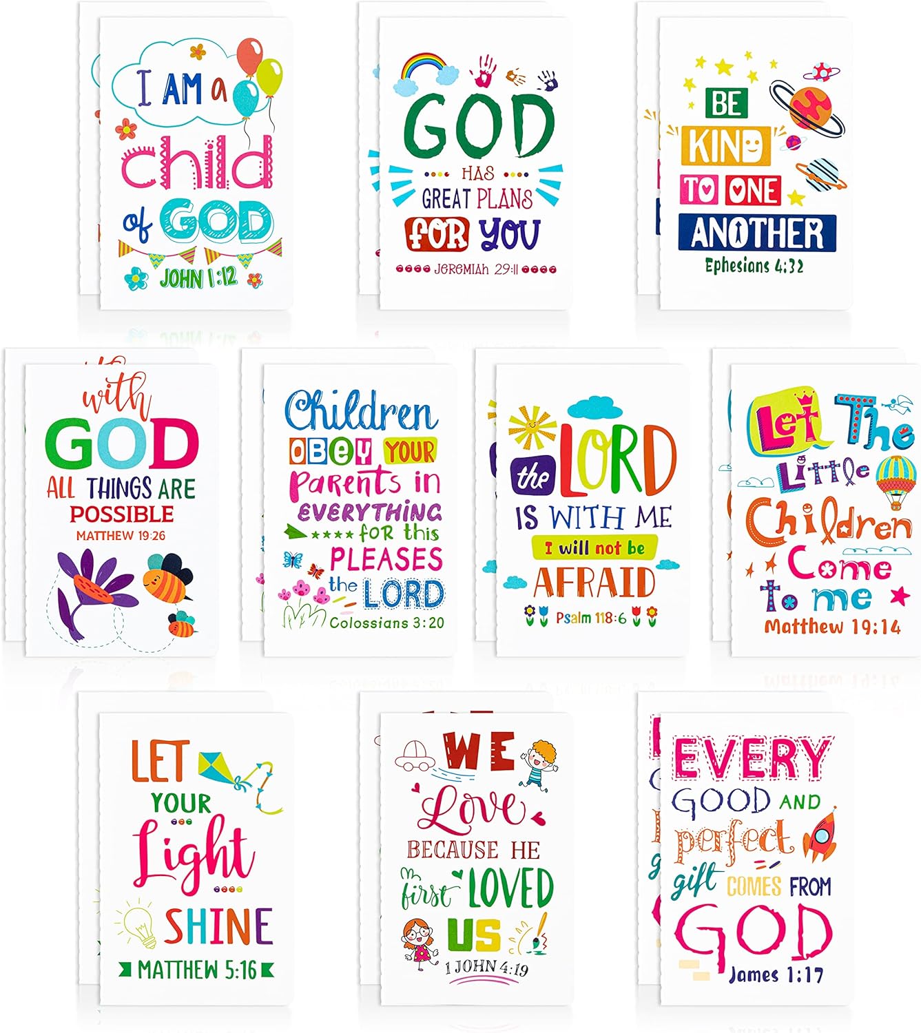 Faithful Kids Mini Notebooks - Inspiring Bible Quotes
