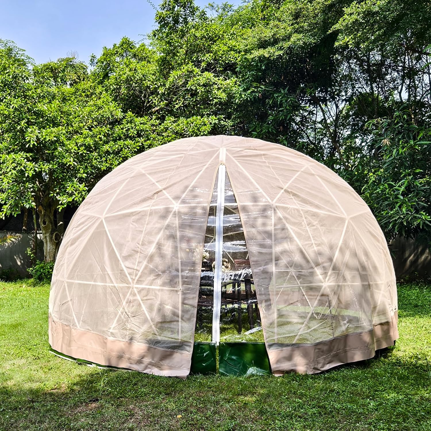 Jinrrenyi 7.2FT Igloo Bubble Tent: Weatherproof & Spacious!