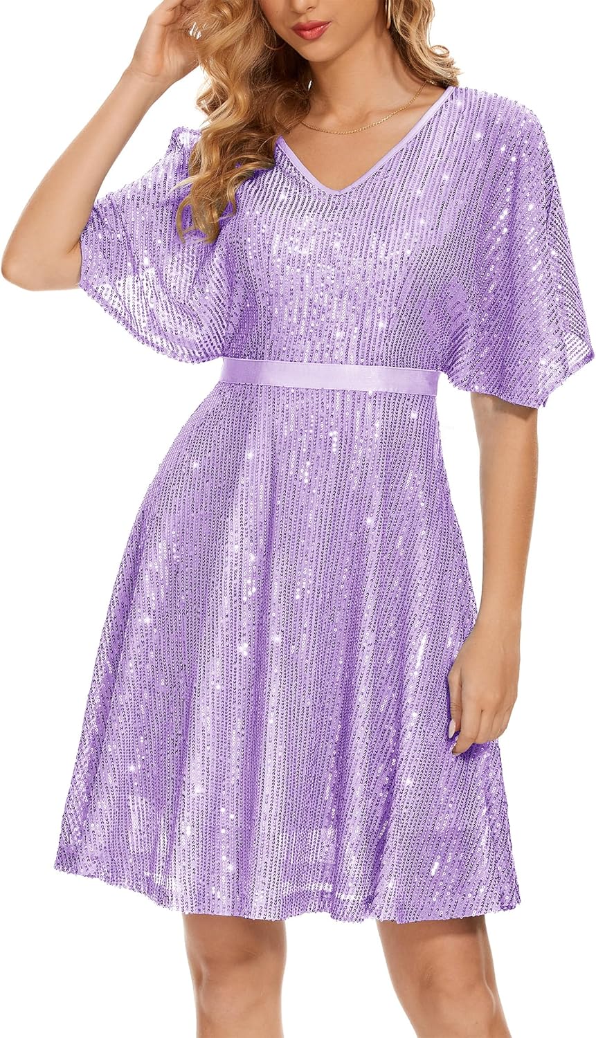 Wedtrend Women's Sparkly Sequin Dress for Cocktail Events