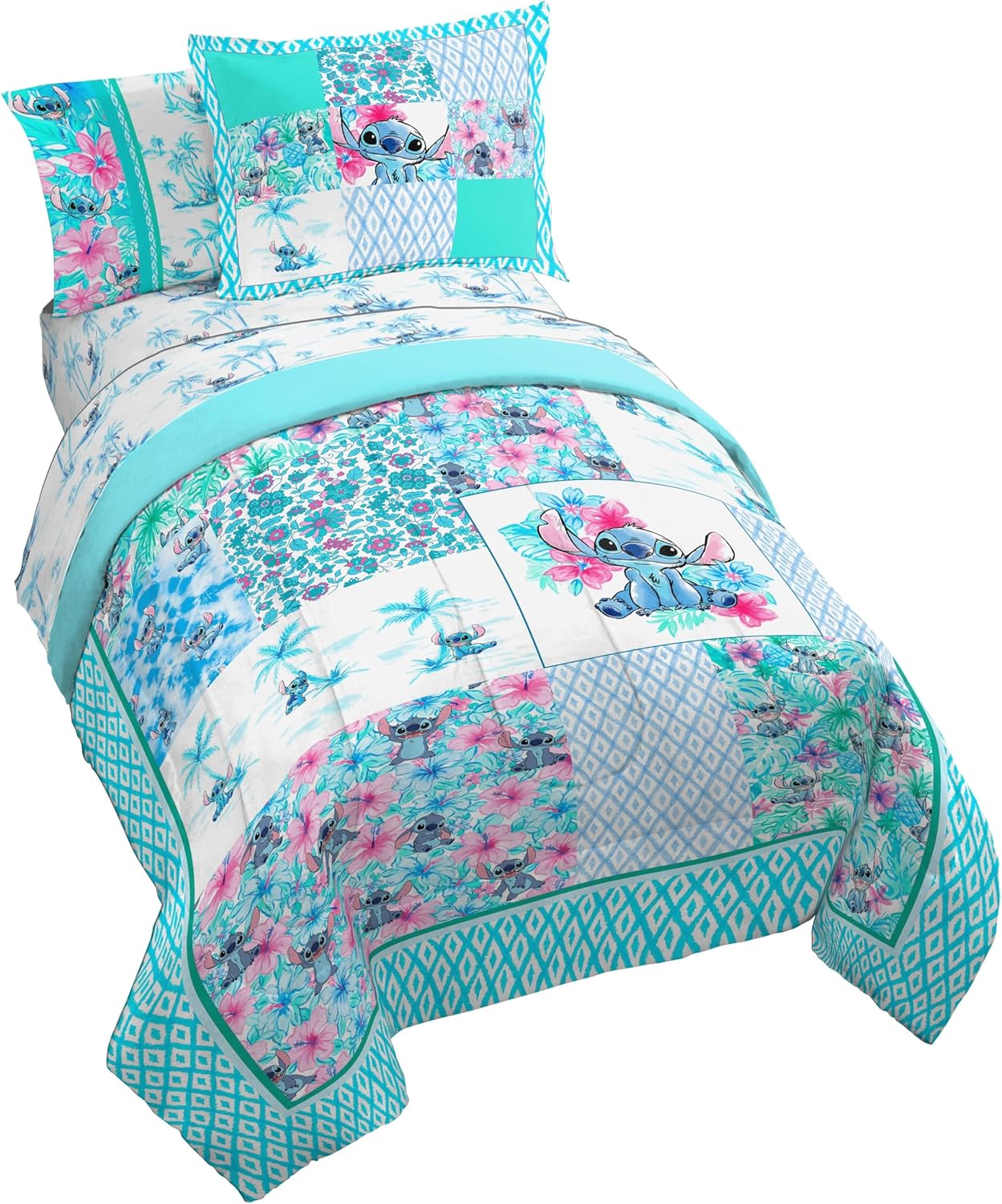 Lilo and Stitch Kids Comforter Set with Sheets and Pillow Covers
