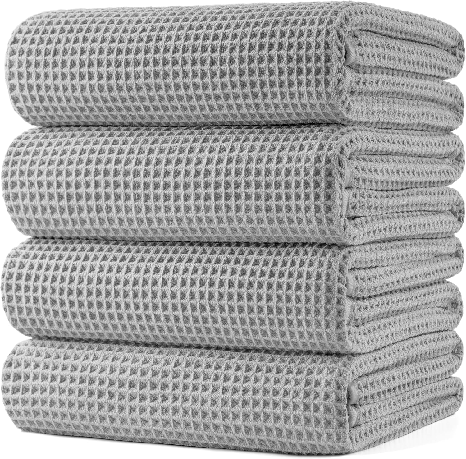 POLYTE Microfiber Oversize Quick Dry Lint Free Bath Towel Pack