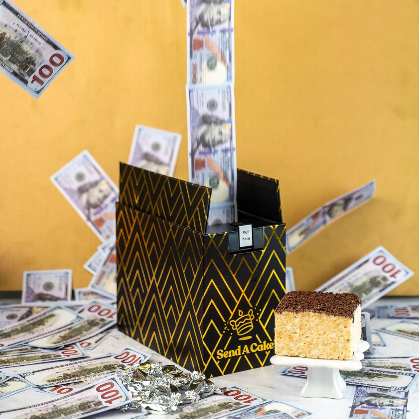 Luxe Billionaire Birthday Gift Box with Music and Treats