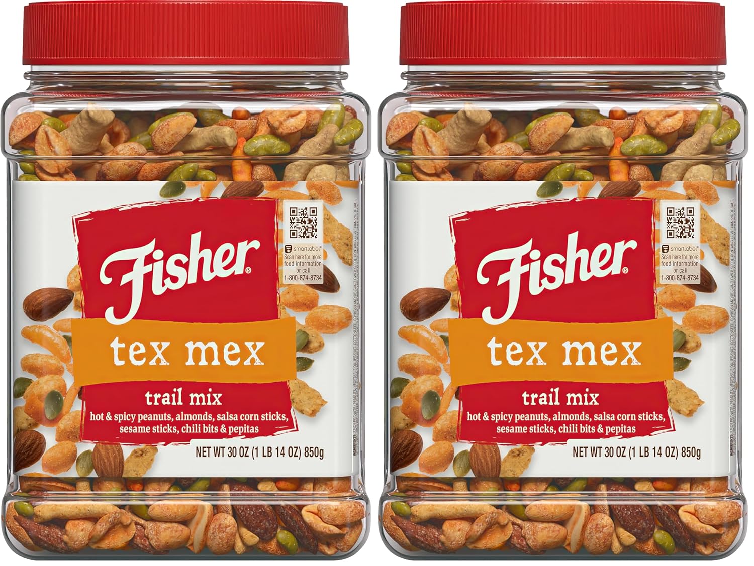 Fisher Snack Tex Mex Trail Mix - Hot and Spicy Nut Blend