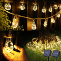 Vintage Rope Hemp Solar Outdoor String Lights for Cozy Ambiance