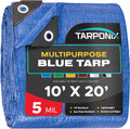 Better Blue Poly Tarp 10 x 20 Lightweight 5 Mil Waterproof Cover