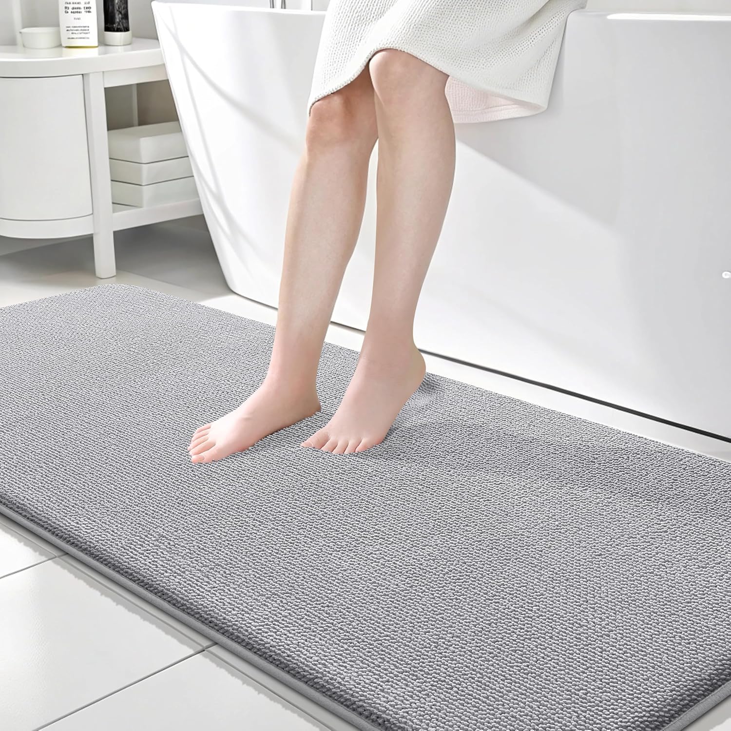 OLANLY Thick Memory Foam Bath Mat Rug for Luxurious Comfort