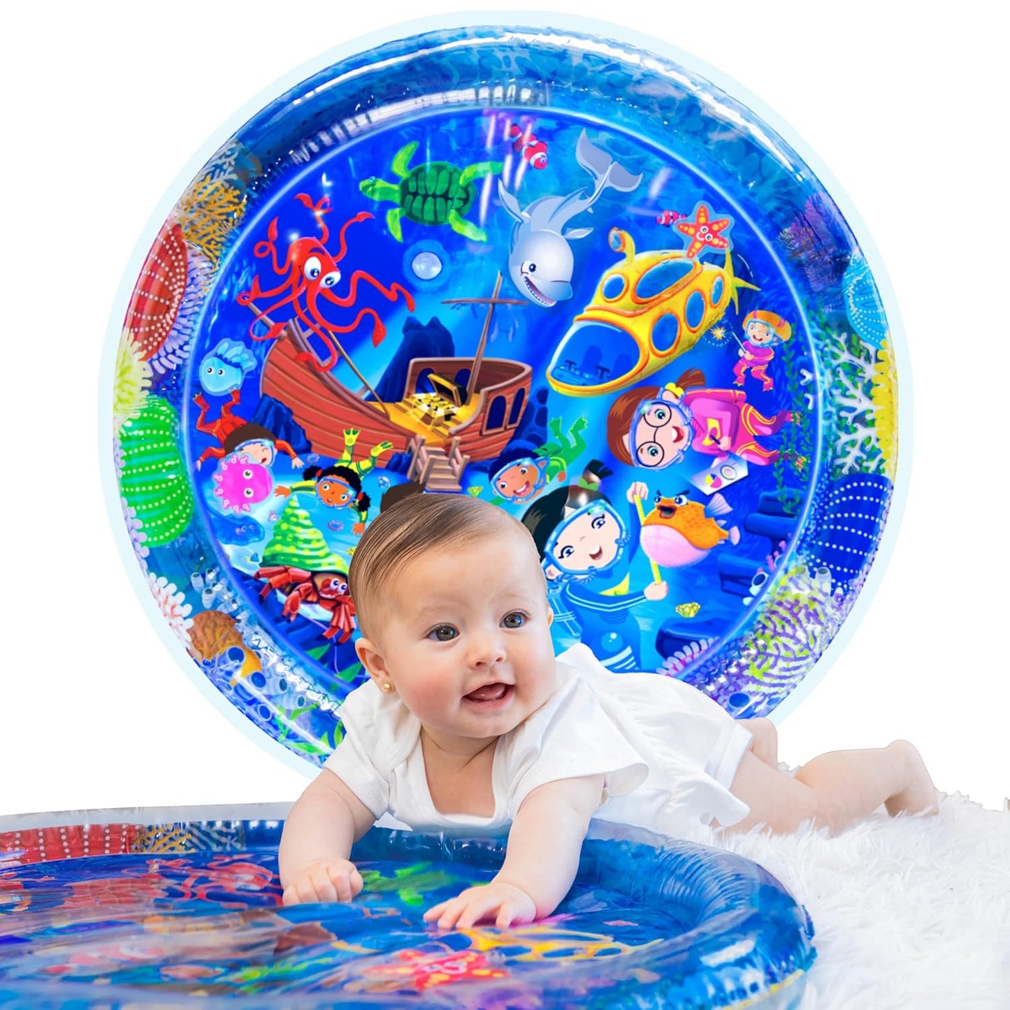 Inflatable Baby Water Mat for Motor & Sensory Development