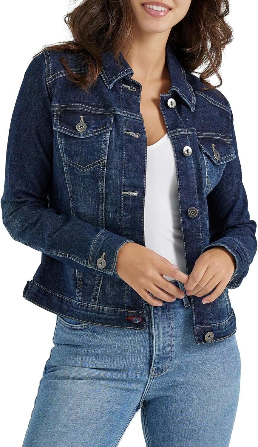 Wrangler Authentics womens Stretch Denim Jacket for All Occasions