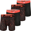 New Balance Men's Performance Boxer Briefs (4 Pack) - No-Fly for Maximum Comfort