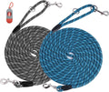 Long Dog Leash for Dog Training 15FT/30FT/50FT (2 Pack) - Durable