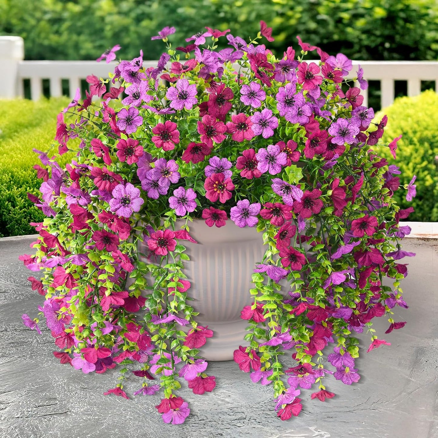 Artificial Hanging Flowers for Outdoors Spring Decoration 2PCS
