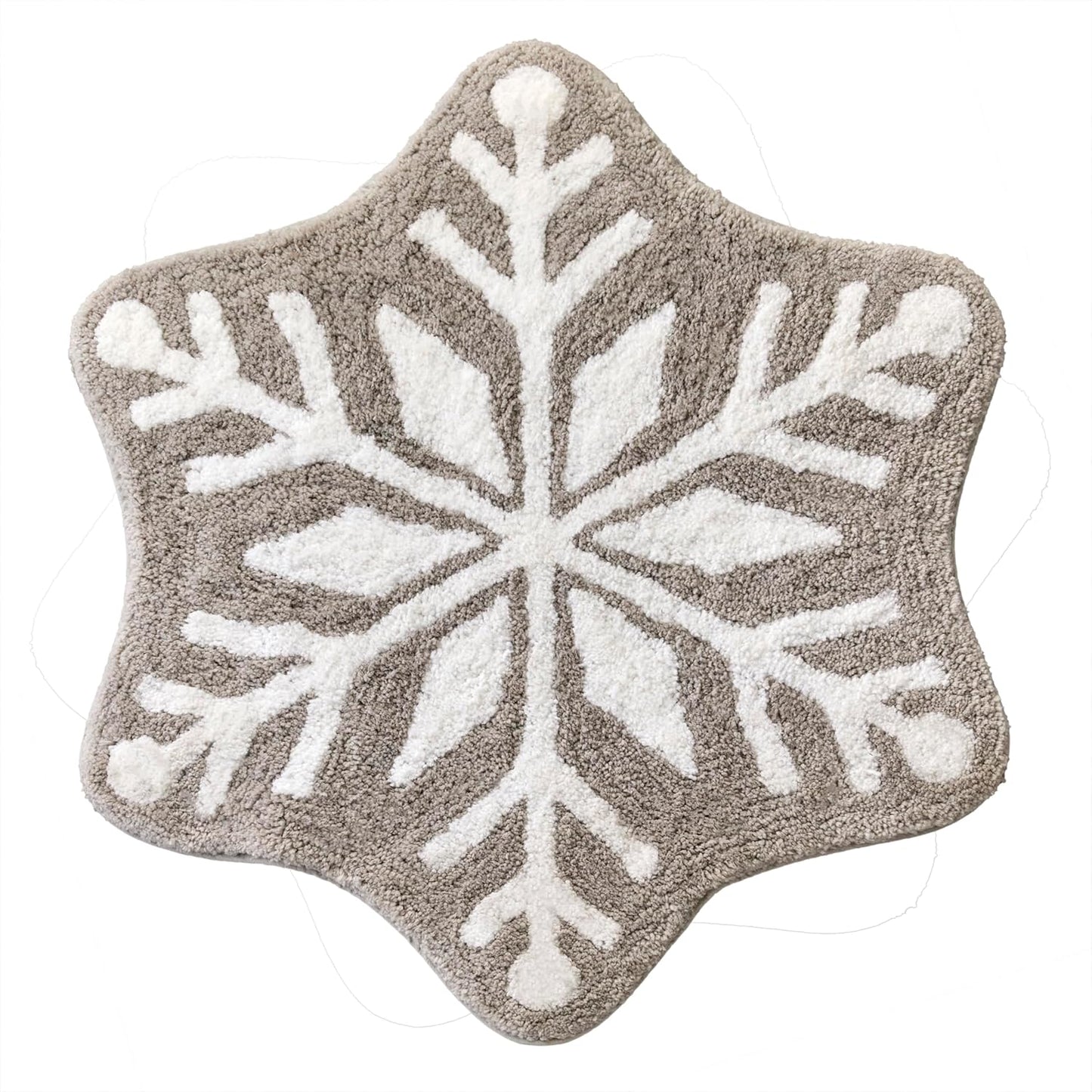 SKL Home Christmas Winter Snowflake Rug for Cozy Spaces