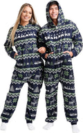 FOCO NFL Team Logo Pajamas One Piece Onsie in Polyester - Cozy Fit