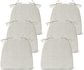 Chair Cushions for Dining Chairs Set of 6 - Comfortable Non-Slip Pads