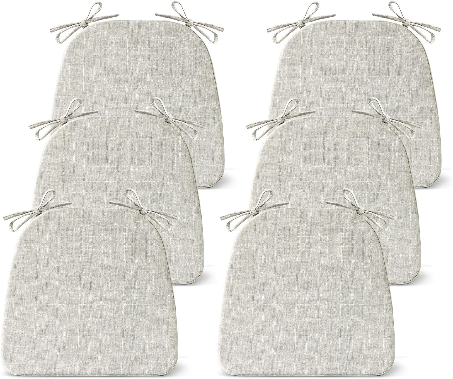 Chair Cushions for Dining Chairs Set of 6, Non Slip Kitchen Pads