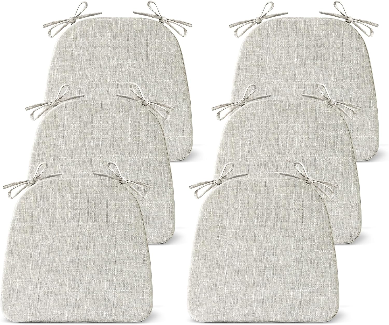 Chair Cushions for Dining Chairs Set of 6, Non Slip Kitchen Pads