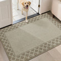 Door Mat 32in x 48in Beige Dirt Trapper Non Slip Entryway Rug