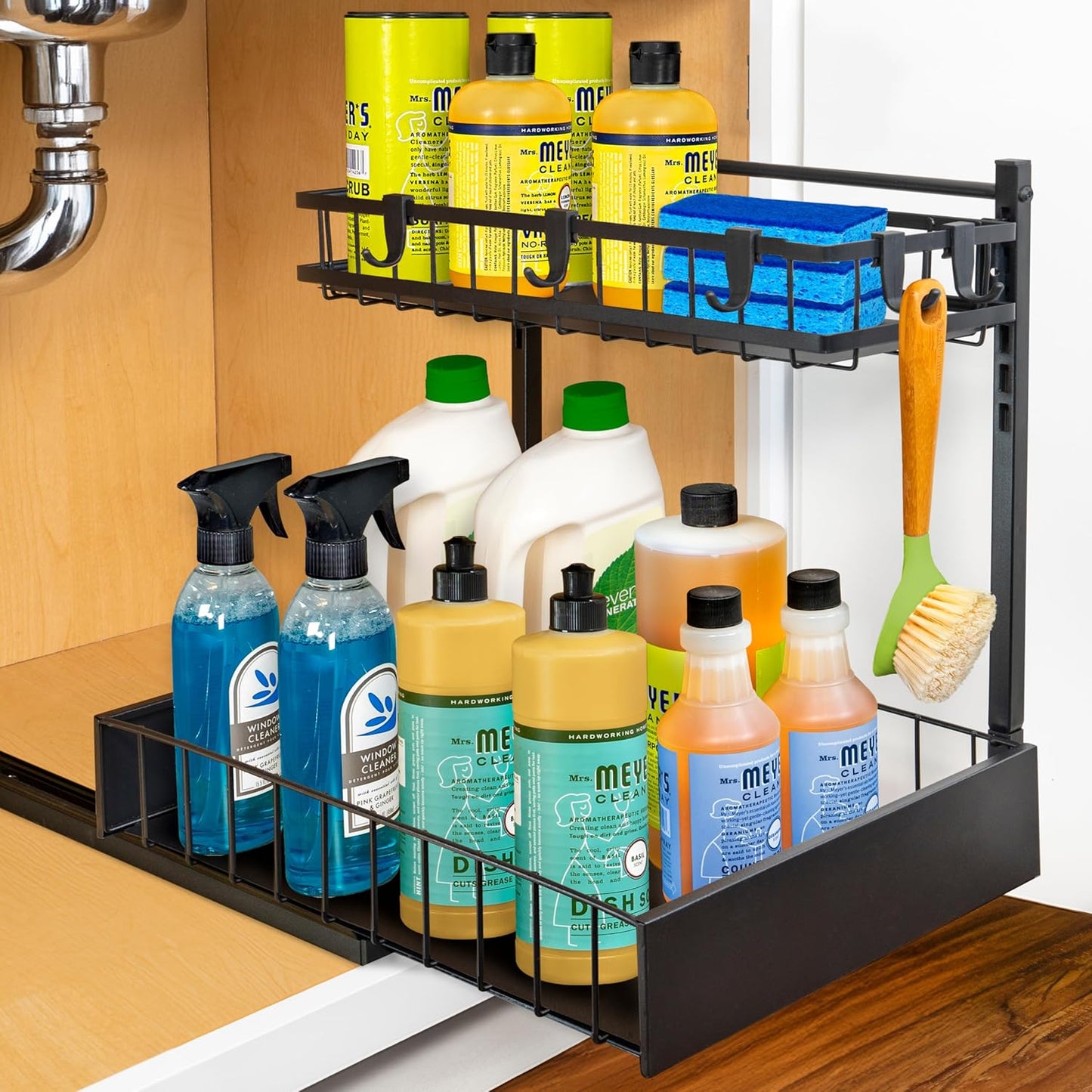 LYNK PROFESSIONAL Pull Out Under Sink Organizer for Cabinets