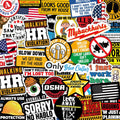 306 PCS Funny Hard Hat Sticker Pack - Waterproof Vinyl for Trades