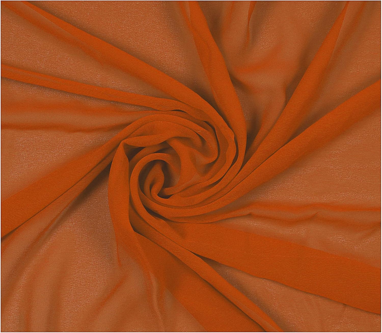 MDS Halloween Chiffon Fabric - 20 Yards of Brunt Orange Sheer