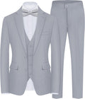 Men's Slim Fit 5-Piece Suit Set with Stretch - Complete Formal Kit