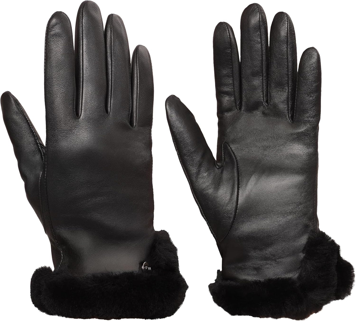 UGG Women's Leather Sheepskin Vent Gloves - Soft & Cozy