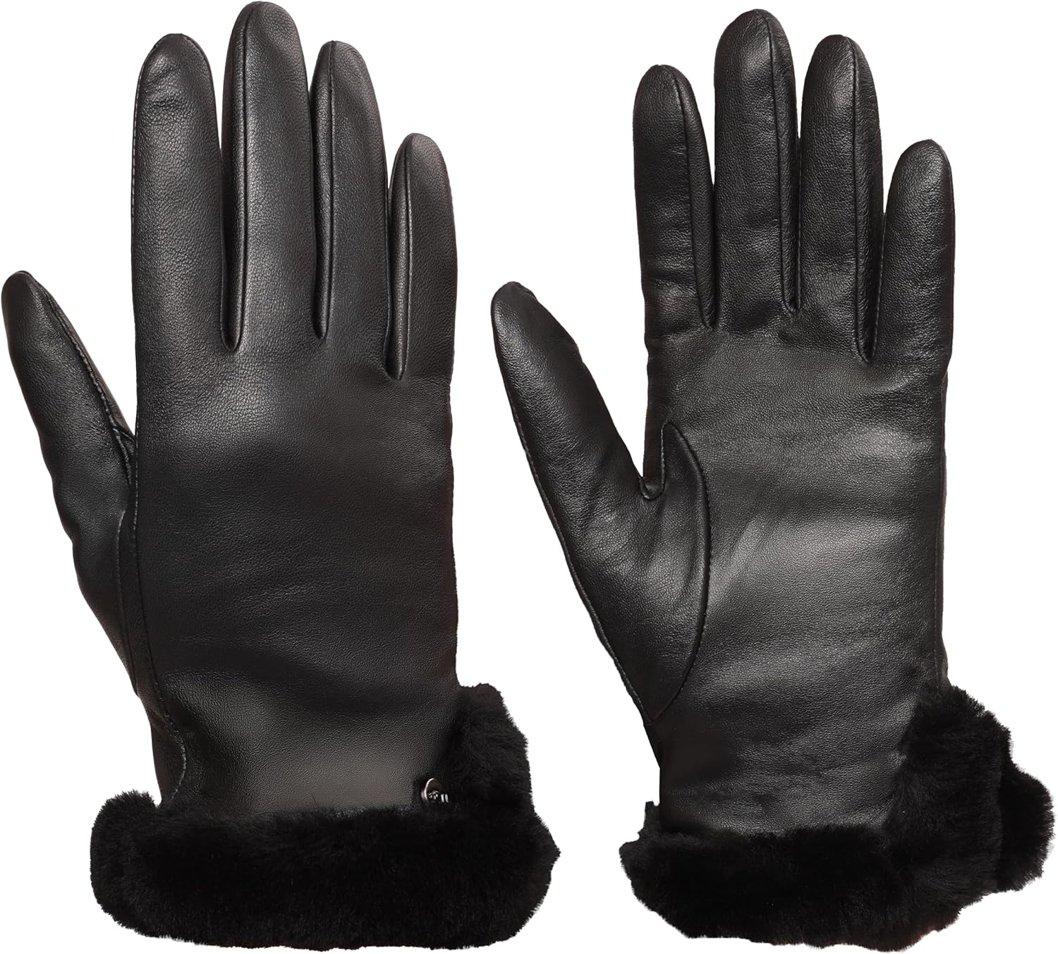 UGG Women's Leather Sheepskin Vent Gloves - Soft & Cozy