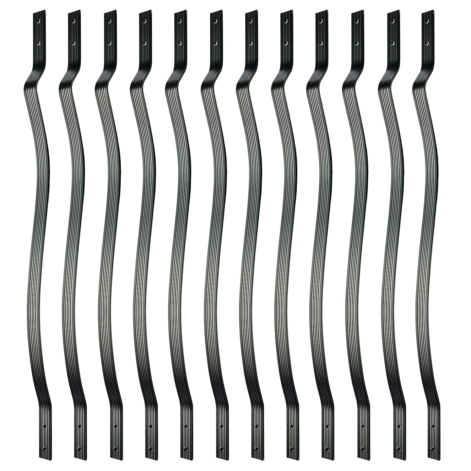 32-1/4 Inches Grooved Aluminum Deck Balusters for Railing