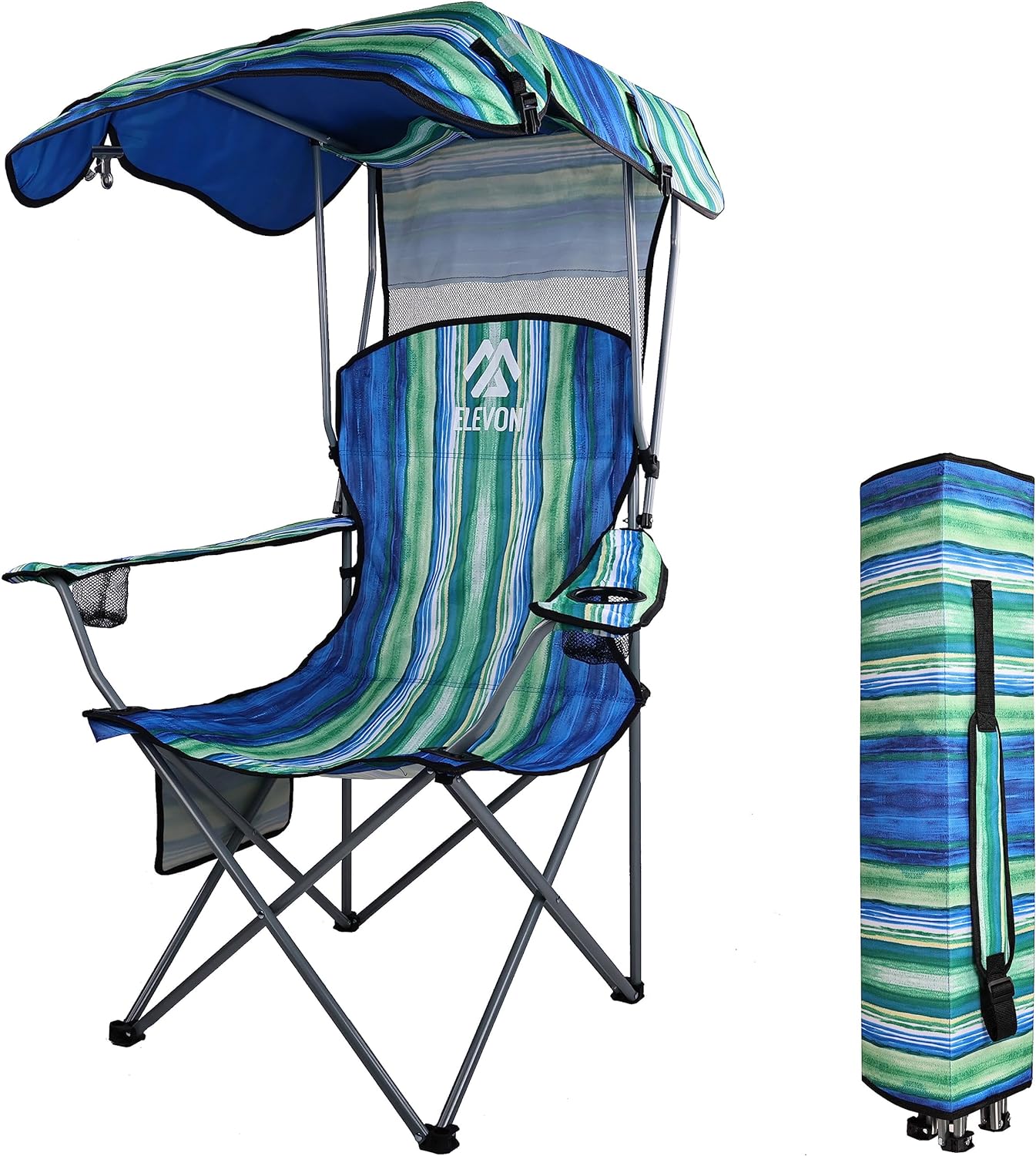 Portable Shade Canopy Camp Chair for Ultimate Comfort