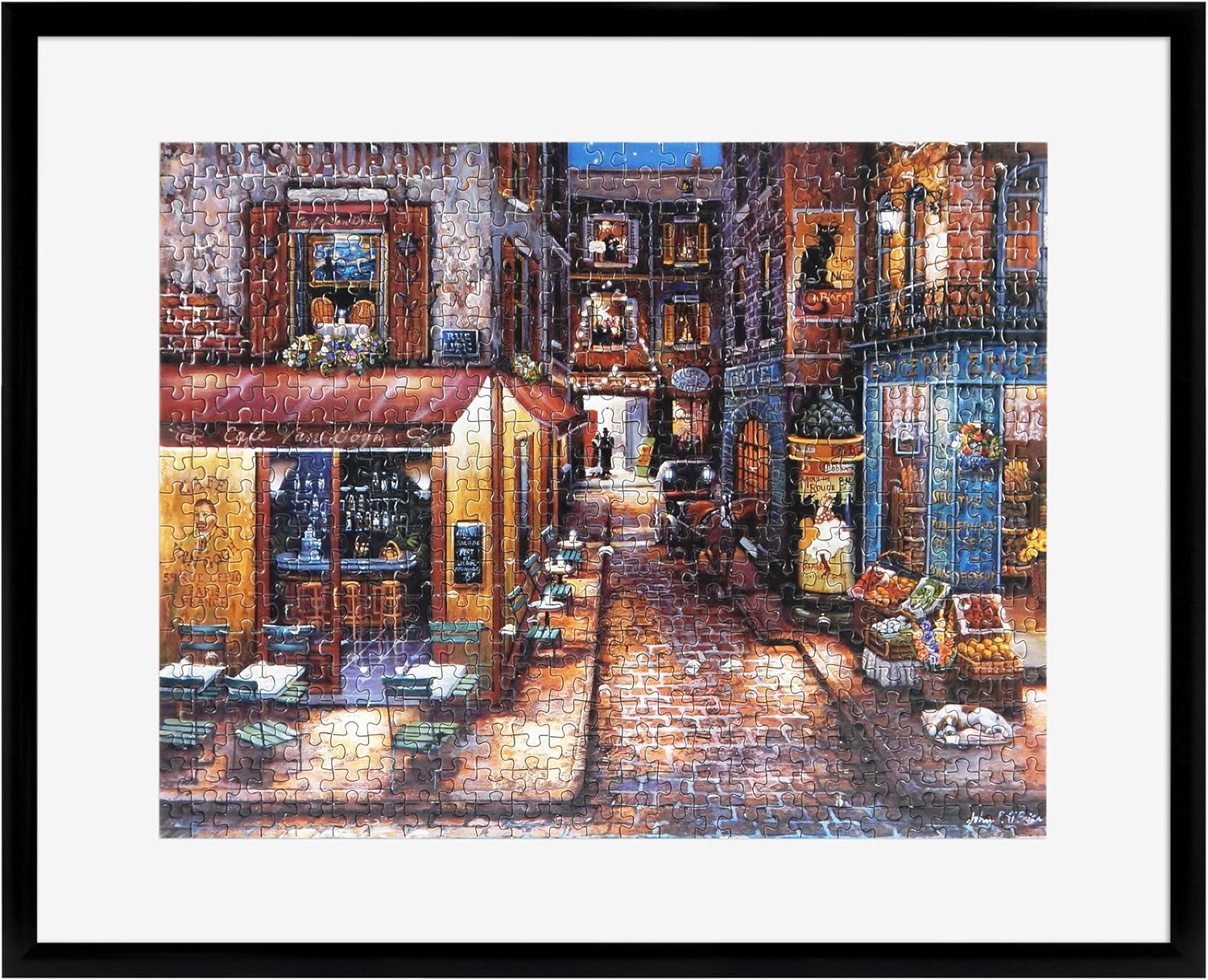 MCS 24x30 Puzzle Frame for Finished Puzzles, Black Display