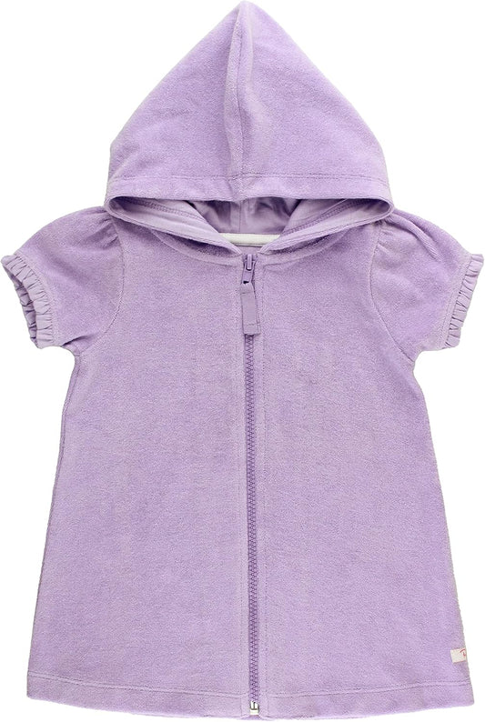 RuffleButts Girls Terry Knit Full-Zip Swim Cover-Up Dress Review