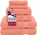 American Veteran Towel Set: Luxury 6 Piece Cotton Towels