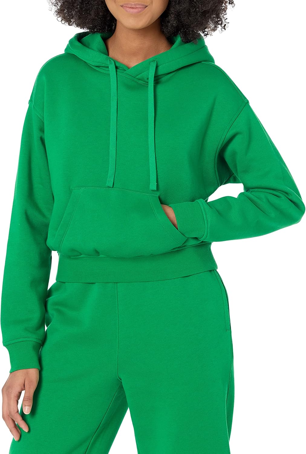 Essentials Cropped Hoodie - Plus Size Chic