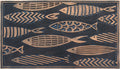 Nautical Fish Outdoor Doormat 18x30 - Durable Low-Profile Welcome Mat