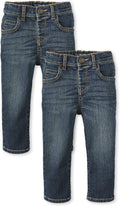 Baby Boys' and Toddler Straight Leg Jeans 2-Pack - Comfortable