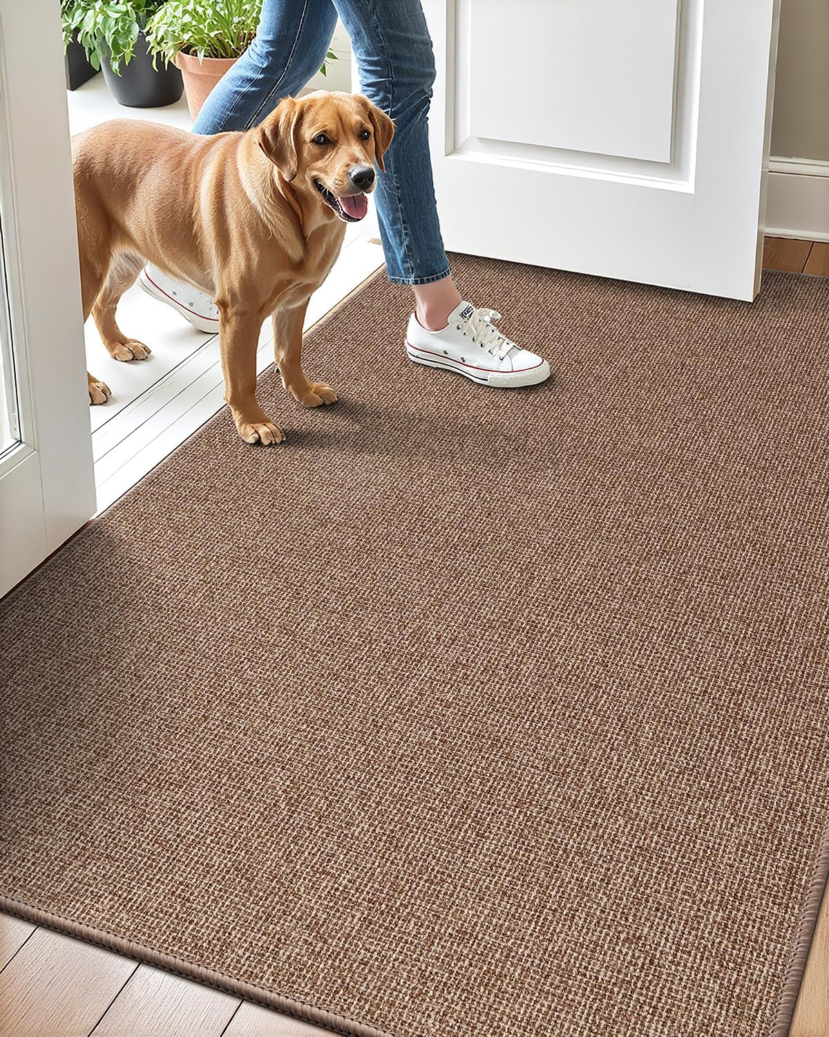 LUMI Indoor Door Mat 36x59 Ultra Thin Non-Slip Doormat