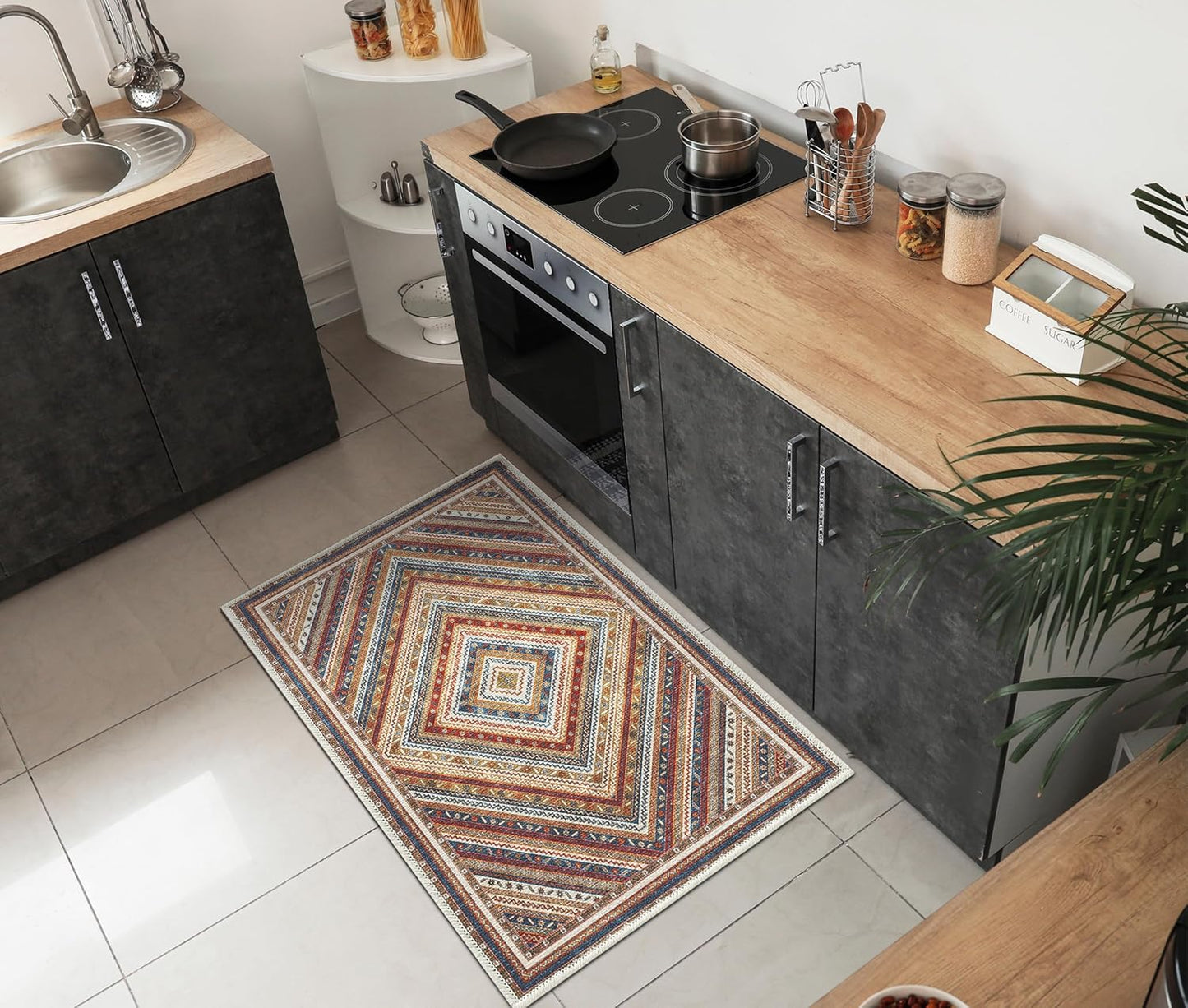 Keen Home Design 2x3 Rug - Vintage Machine Washable Entry Rug