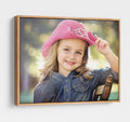 Canvas Photo Print with Floating Frame 20x20 in - Personalized Wall