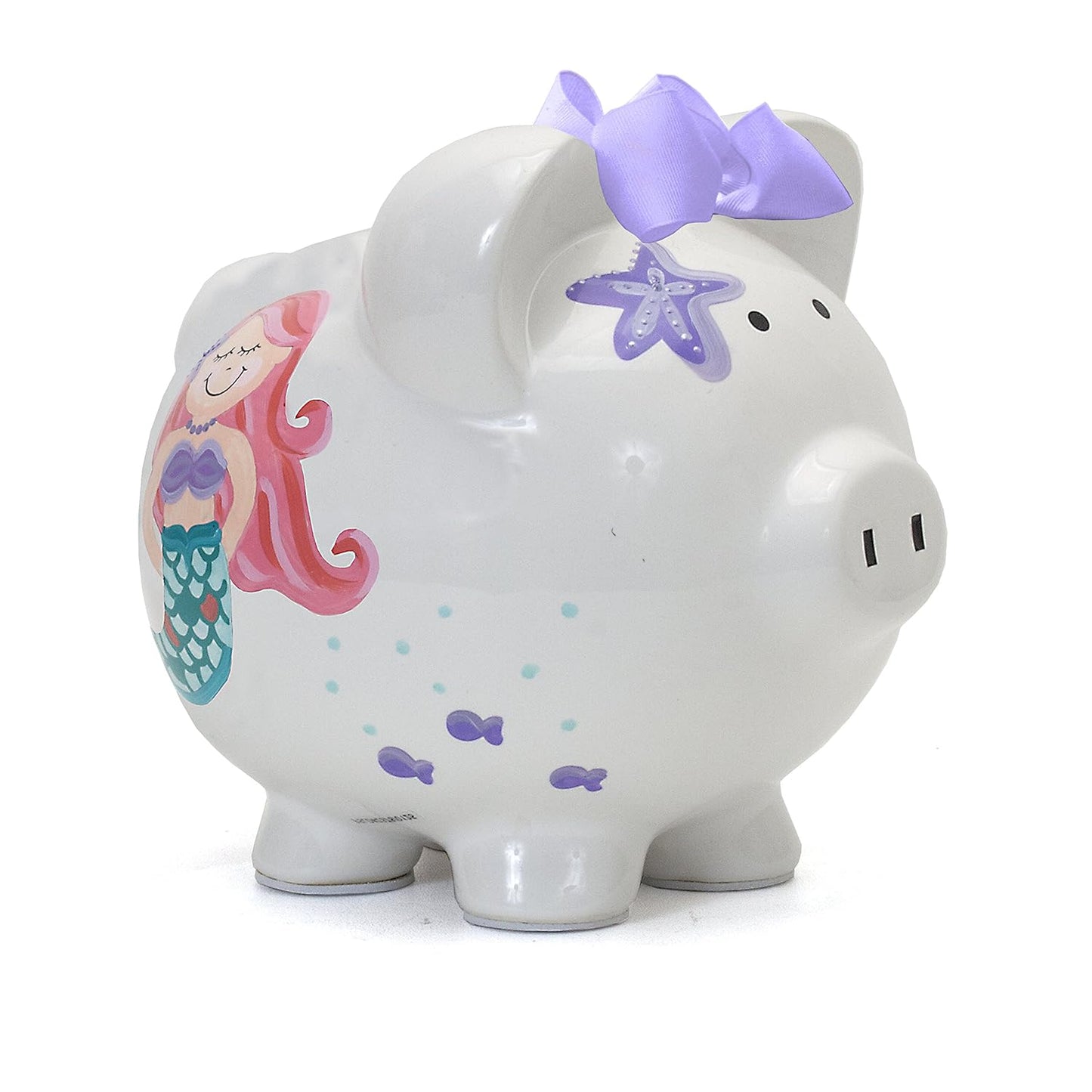 Child to Cherish Mermaid Ceramic Piggy Bank for Girls - Perfect Gift