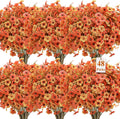48 Bundles Artificial Fall Flowers for Beautiful Outdoor Decor
