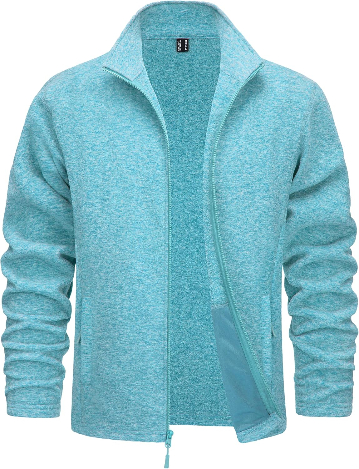 TACVASEN Men's Fleece Jackets Full Zip Lightweight Warm Coats