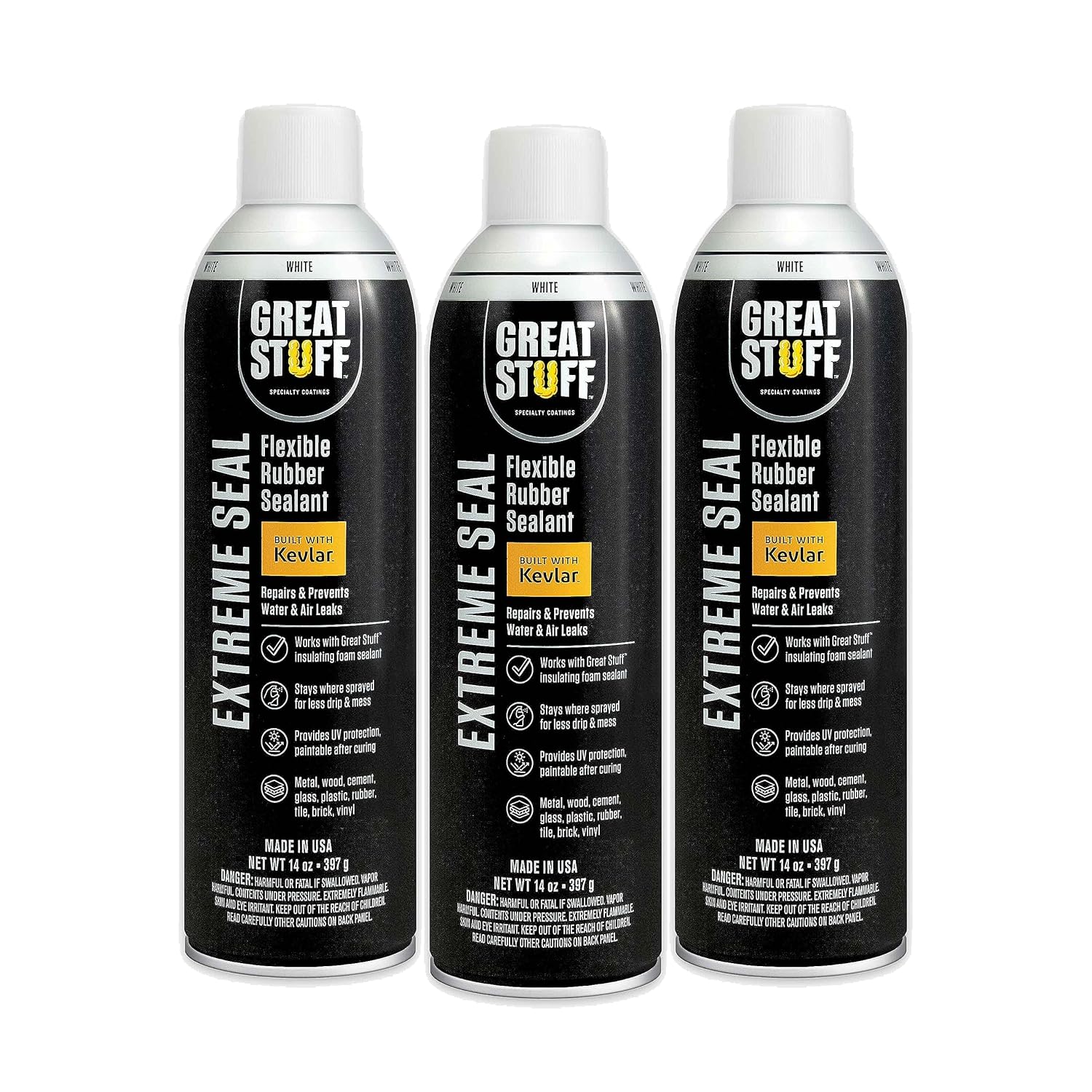 Great Stuff Extreme Sealant 3-Pack - Premium Waterproof Sealant