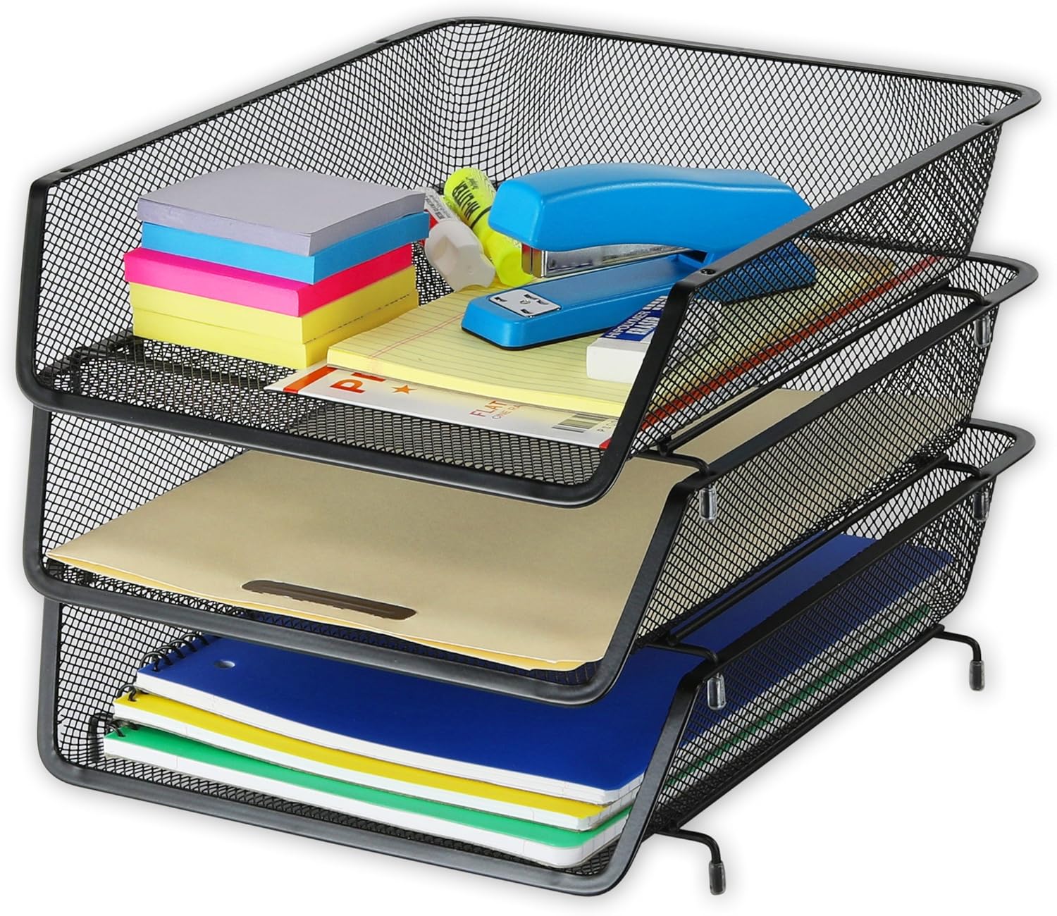 Organization Made Easy: Stackable Desk Trays, 3 Pack