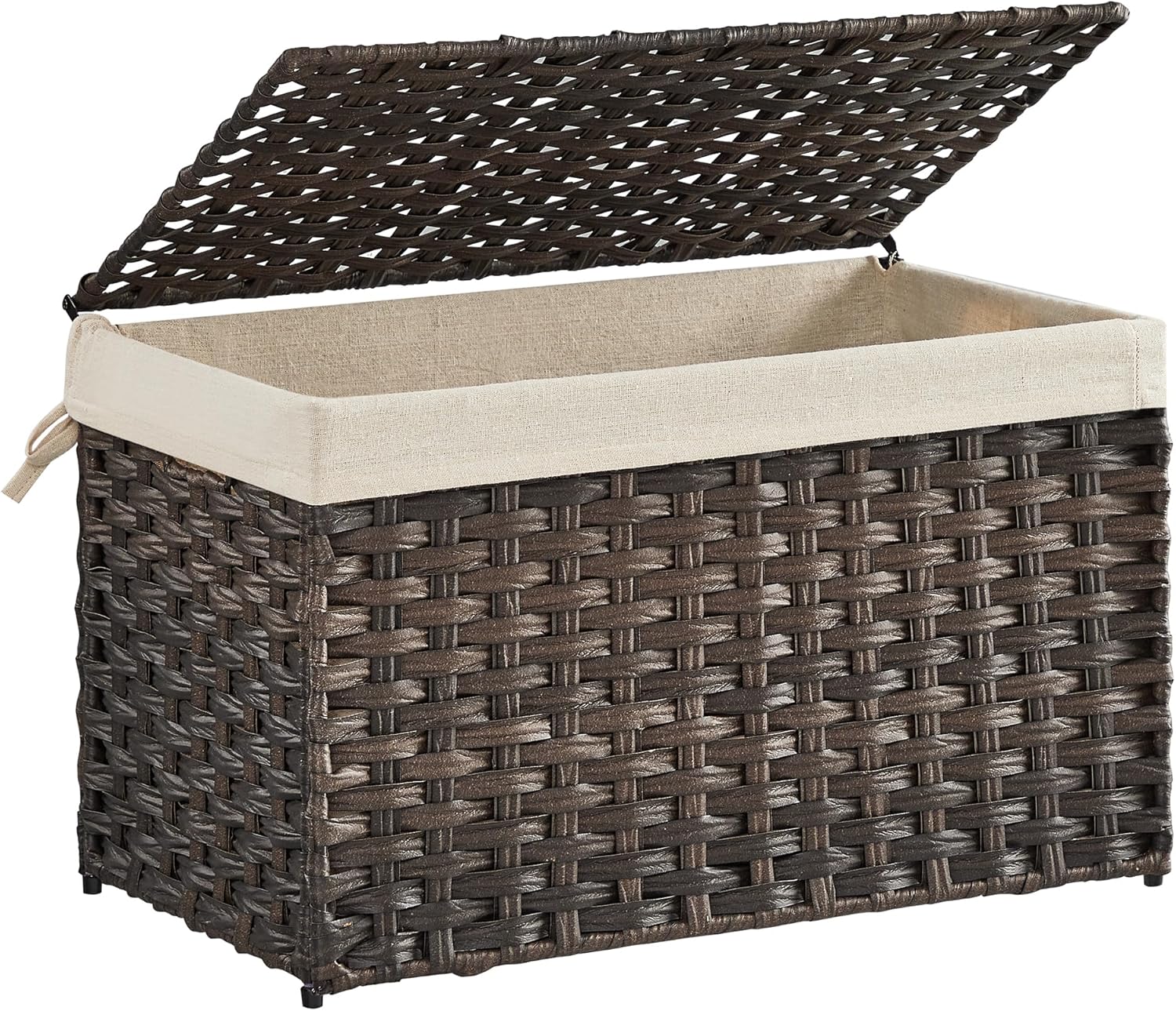 SONGMICS 17.2 Gallon Storage Basket with Lid for Versatile Use