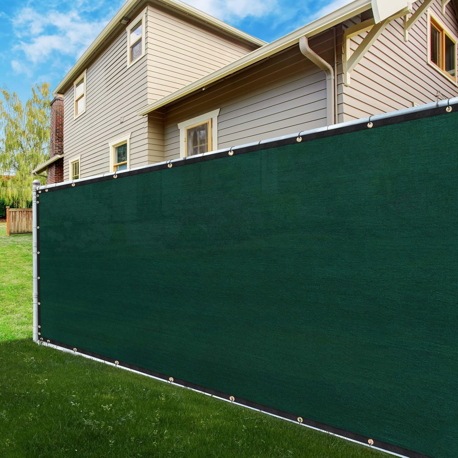 5x50 Green Privacy Screen - 90% Blockage, Heavy Duty