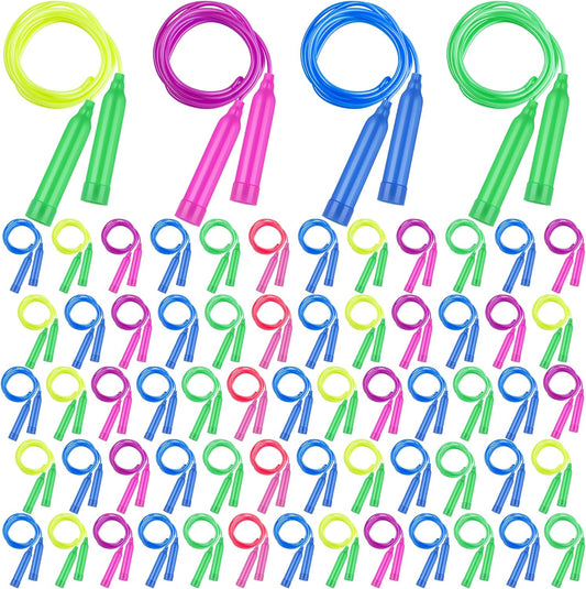 Elcoho 72 Pack Colorful Kids Jump Rope Set for Fun