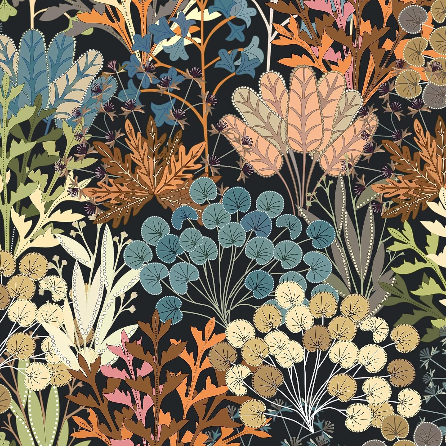 Floral Wallpaper Peel and Stick for Boho Home Decor
